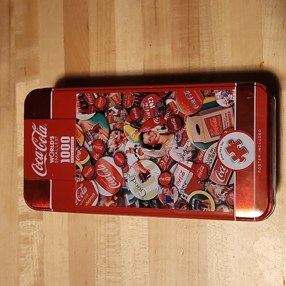 Coca-Cola World's Smallest 1000pc Puzzle in Tin